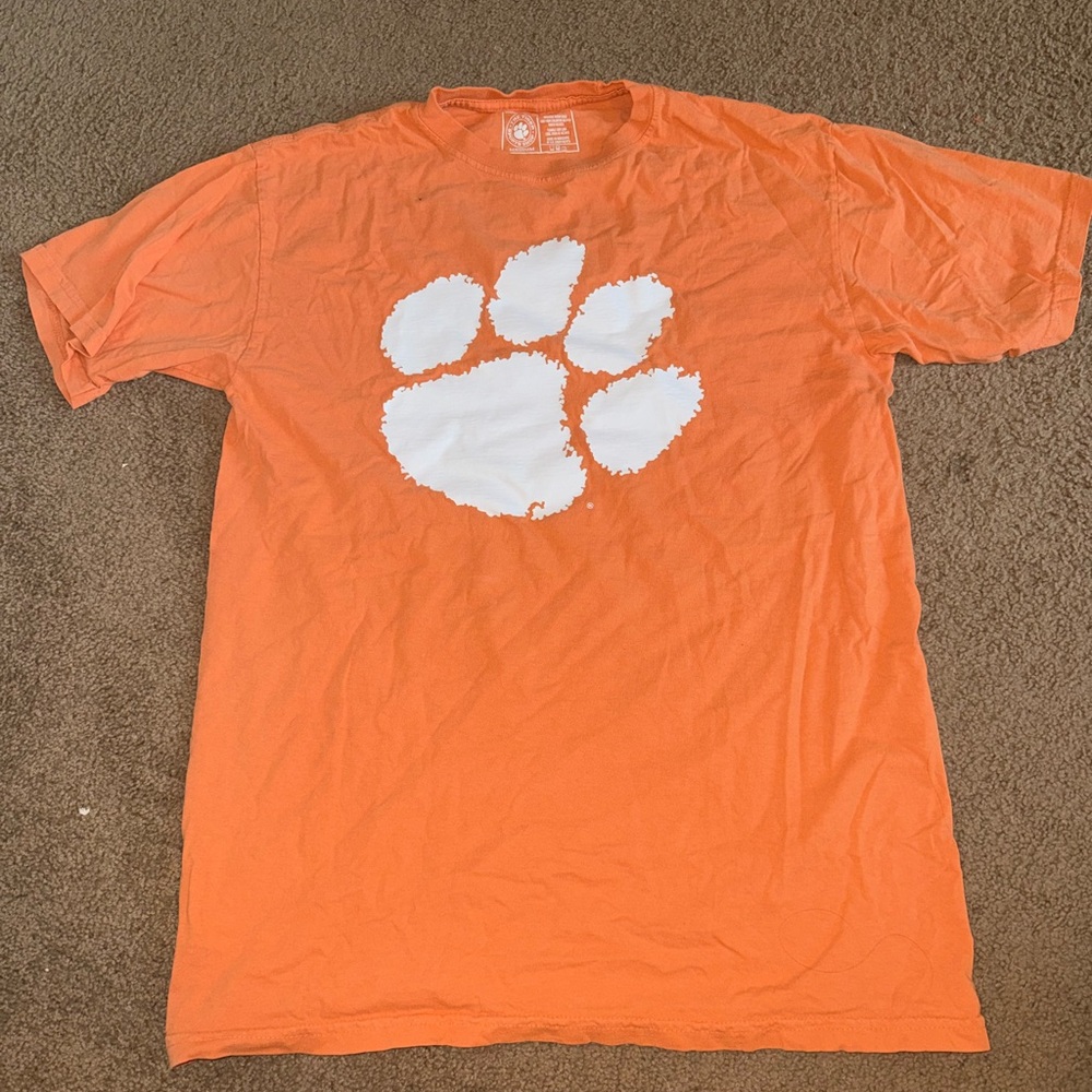 Clemson T-Shirt with White Paw Print